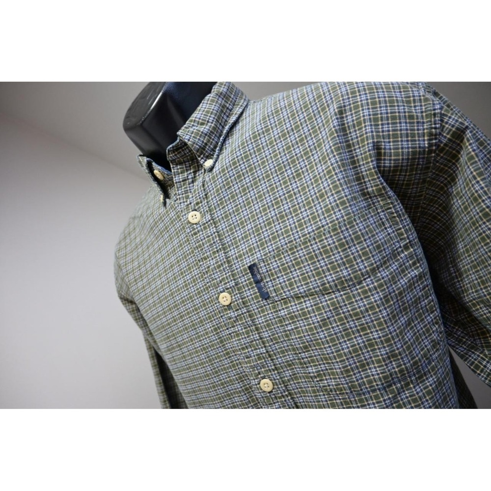 VTG Abercrombie & Fitch Plaid Dress Shirt Long Sleeve Button Up Mens Sz XL
